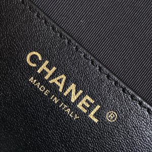 cc 25S Backpack 25cm Black Mesh Calfskin