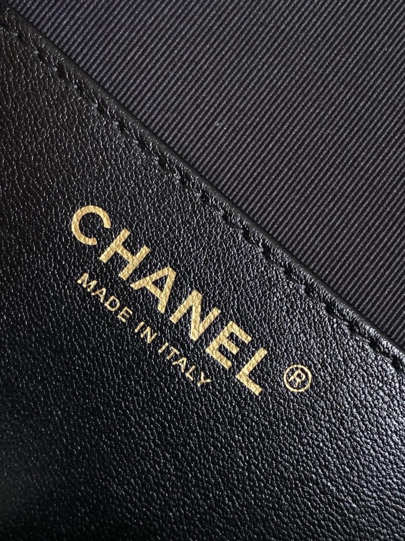 cc 25S Backpack 25cm Black Mesh Calfskin