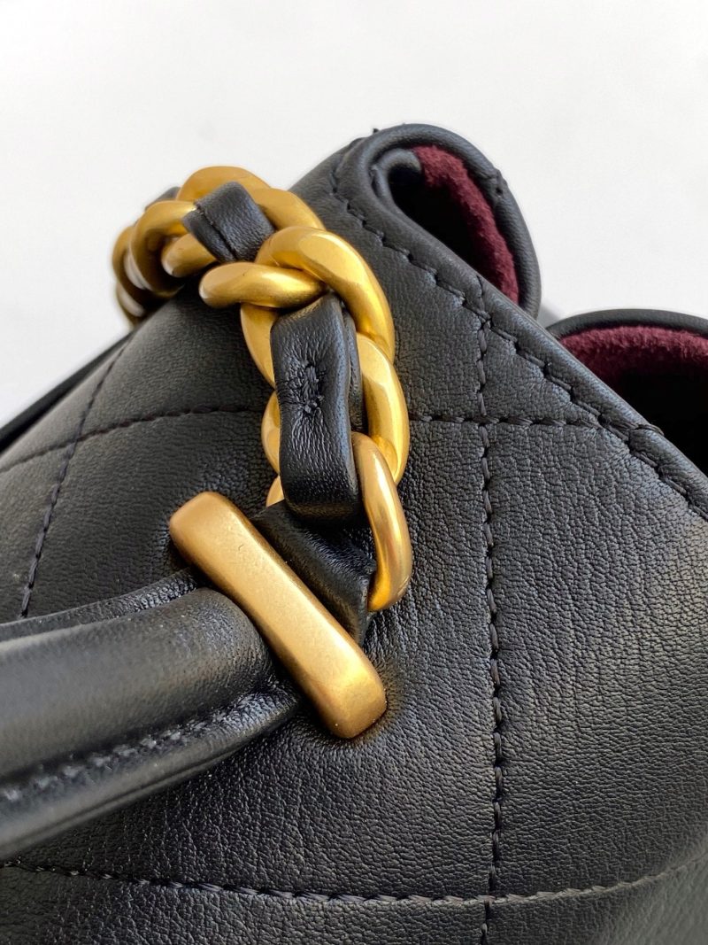 img_ecb71349_20250513_i1747107294206_3025_0_5_jpg_486601ca-34c2-4f46-b2bc-d127ca585da0 cc 25S Vintage Flap Bag 28cm Top Handle Black Calfskin