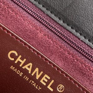 img_ecb71349_20250513_i1747107295400_8151_0_8_jpg_dc089a31-52fa-47ea-8232-6cc02c8c7ffe cc 25S Vintage Flap Bag 28cm Top Handle Black Calfskin