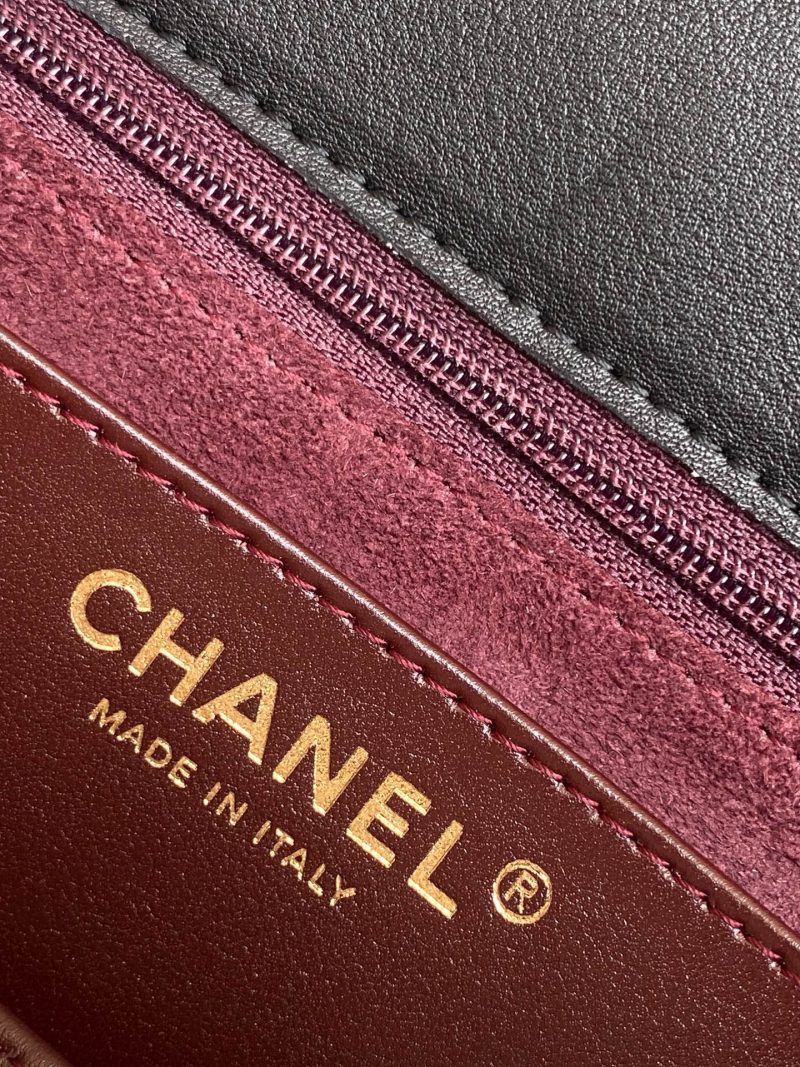 img_ecb71349_20250513_i1747107295400_8151_0_8_jpg_dc089a31-52fa-47ea-8232-6cc02c8c7ffe cc 25S Vintage Flap Bag 28cm Top Handle Black Calfskin