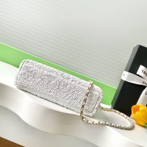 CC Kelly Shopper 19cm White Sequin