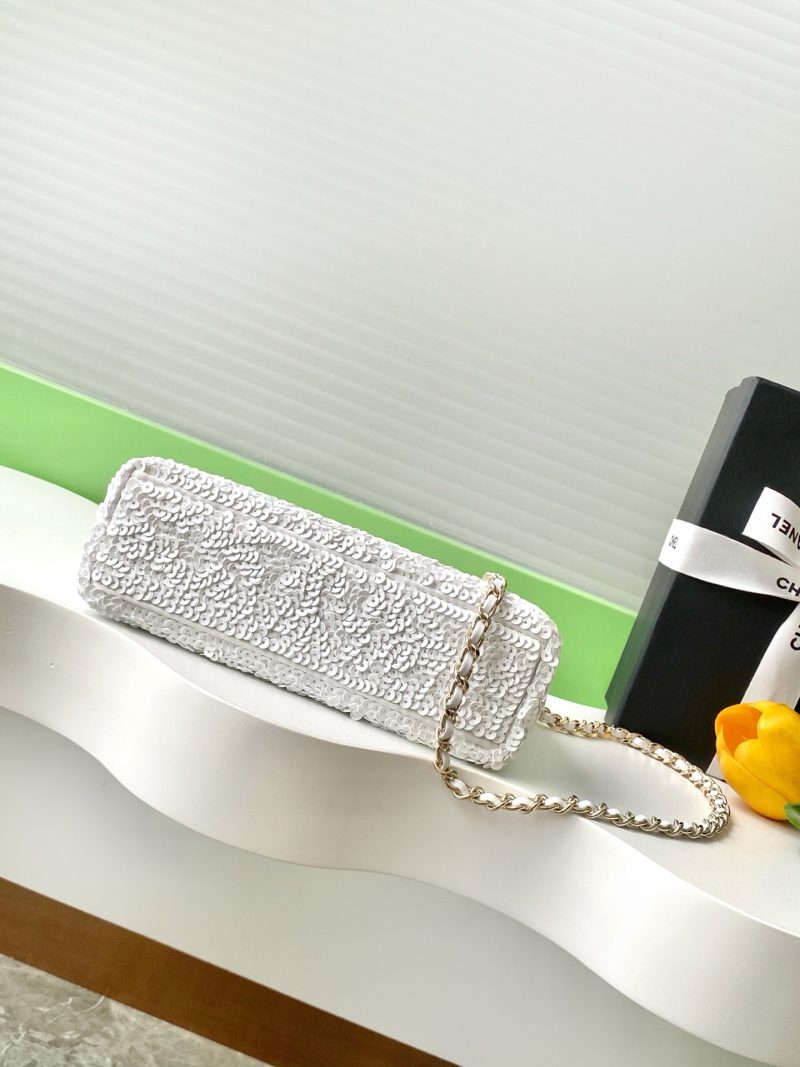 CC Kelly Shopper 19cm White Sequin