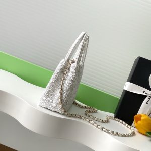 CC Kelly Shopper 19cm White Sequin