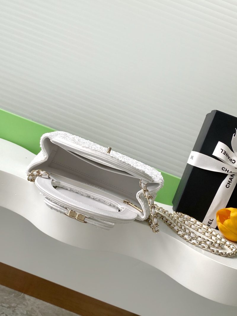 CC Kelly Shopper 19cm White Sequin