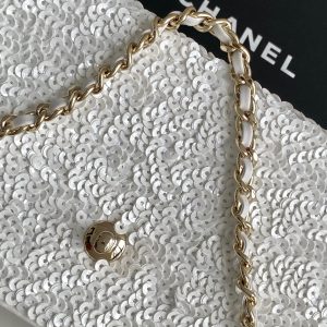 CC Kelly Shopper 19cm White Sequin