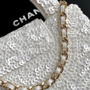 CC Kelly Shopper 19cm White Sequin