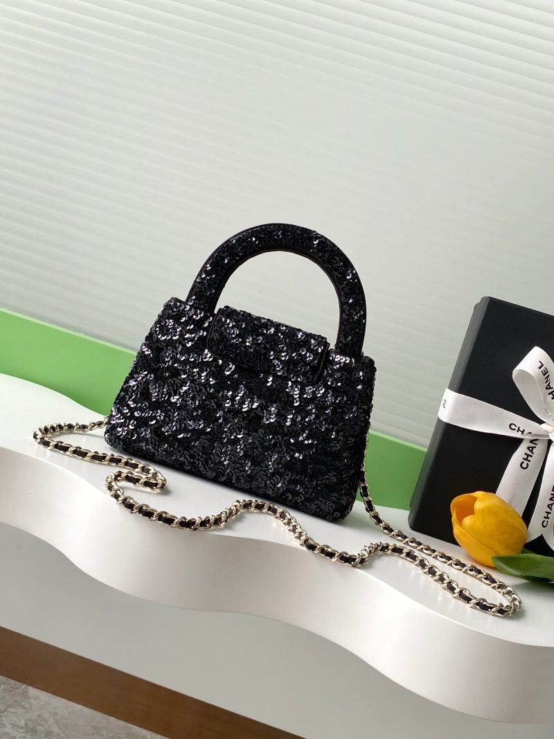 CC Kelly Shopper 19cm Black Sequin
