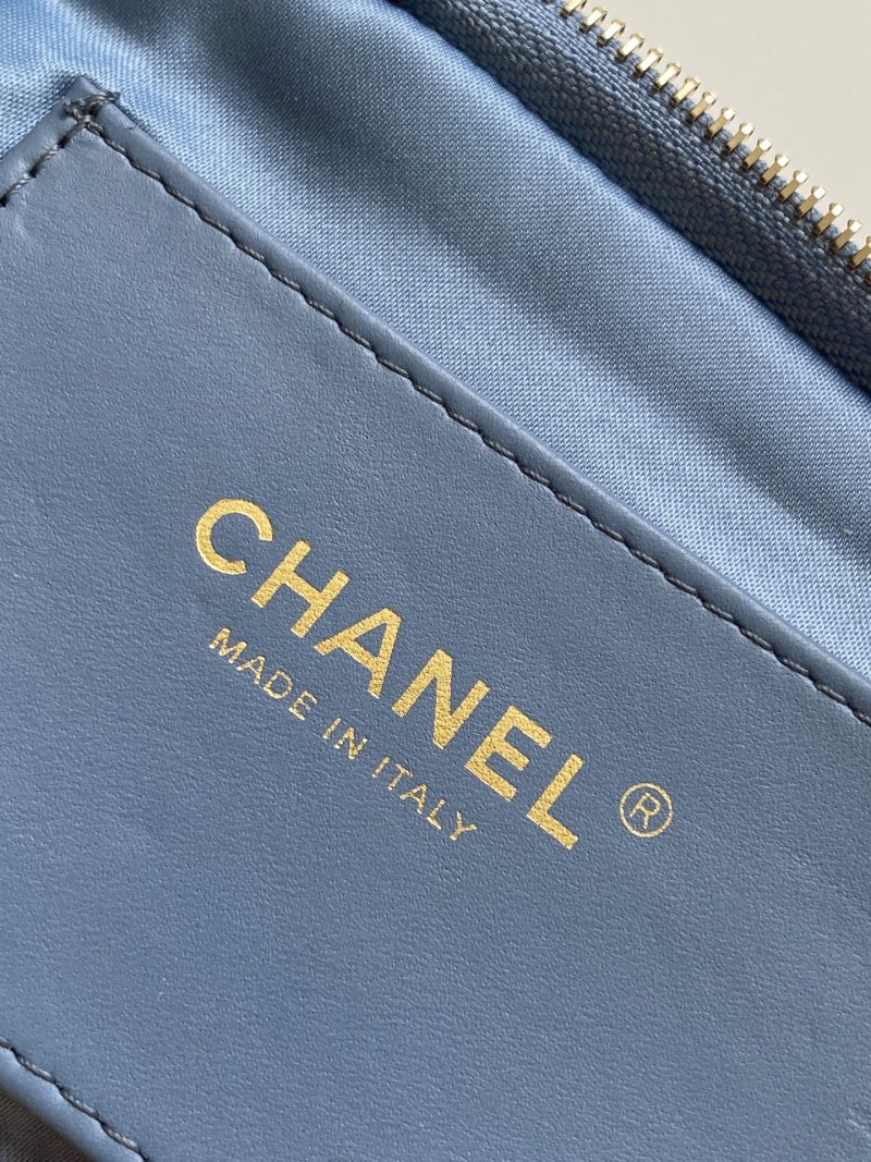 CC 25K Mini Bow Bag 26cm Blue Denim