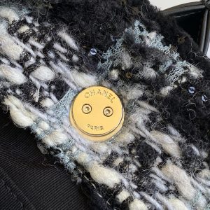 img_ecb71349_20251124_i1763972592013_590_0_6_jpg CC 2025 Bag Black Tweed Fabric Leather