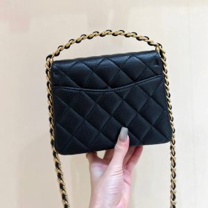 24s 31 ruecambon 15cm black caviar leather