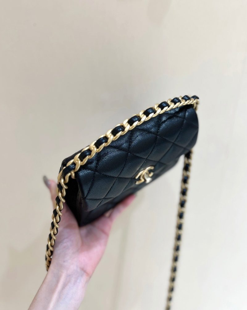 24s 31 ruecambon 15cm black caviar leather