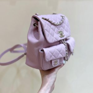 24a duma backpack purple caviar leather light gold hardware