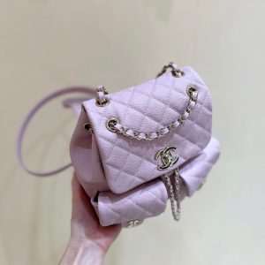 24a duma backpack purple caviar leather light gold hardware