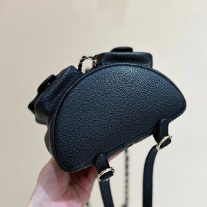 24a duma backpack black caviar leather light gold hardware