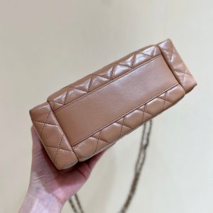 img_f3c7fd90_20241017_i1729153682_3194_3_jpg CC 24K Handle Camera Bag 23cm Brown Lambskin Light GHW