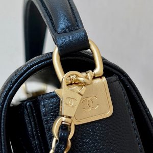 img_f3c7fd90_20241025_i1729821437_5447_0_jpg CC24K Mini Handle Flap Bag 16cm Black Caviar Light GHW