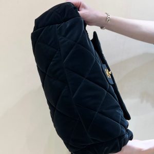 Chanel 24N Coco Neige Handbags Black Velvet 256069