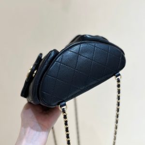 25C Backpack 18cm Black Calfsin Gold Hardware