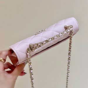 img_f3c7fd90_20250511_i1746975861564_8522_0_6_jpg CC 25S Kelly Bag Top Handle 18cm Pink Grained Calfskin