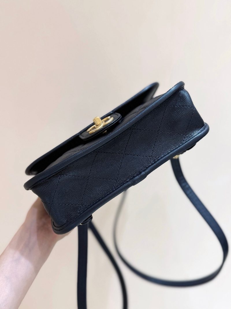 CC 25s Backpack 22 black calfskin