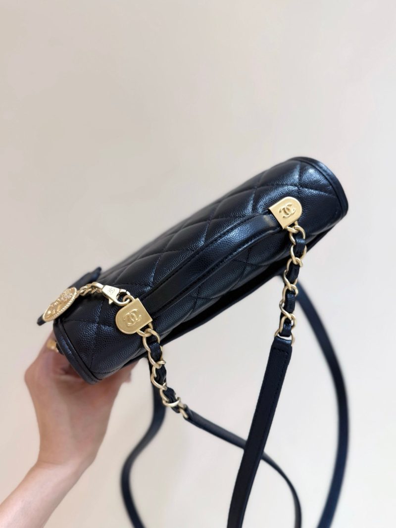 CC 25s Backpack 22 black calfskin