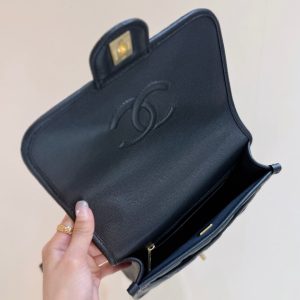 CC 25s Backpack 22 black calfskin