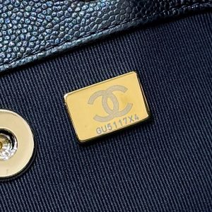 Chanel 2025 Affinity Backpack Black Gold Caviar Leather 343094