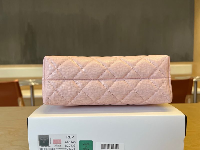 CC Handle Vintage Bag 19cm Pink Caviar 277777 GHW