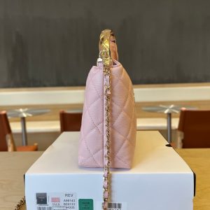 CC Handle Vintage Bag 19cm Pink Caviar 277777 GHW