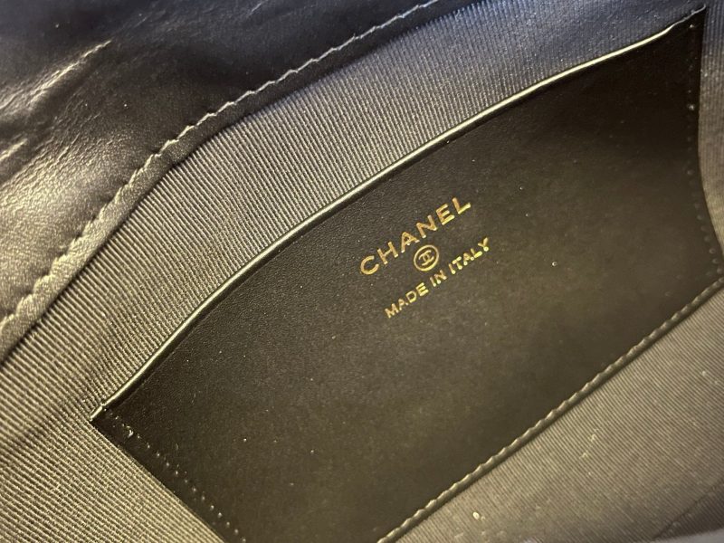 CC Handle Vintage Bag 19cm Black Caviar 277778 GHW