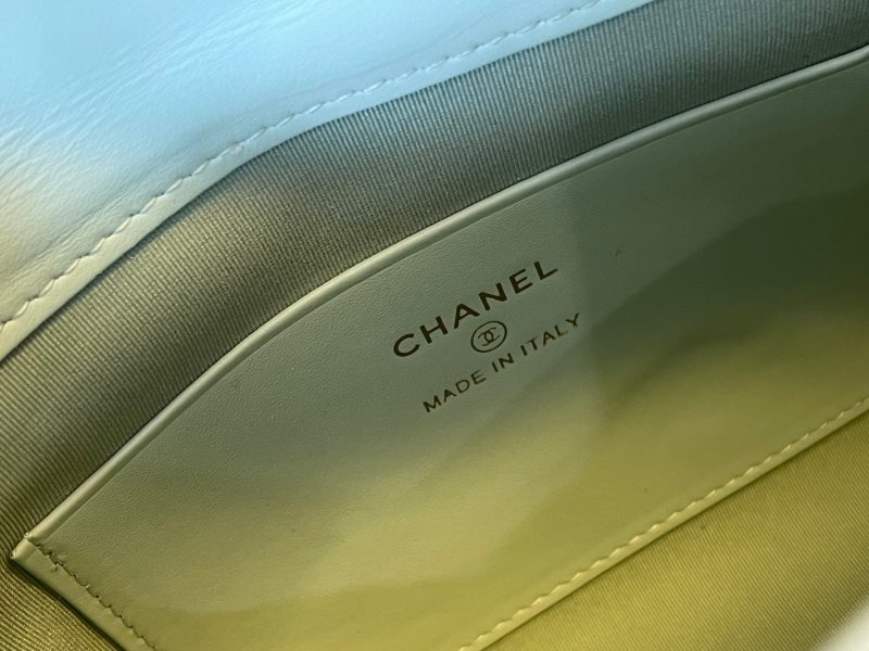 CC Handle Vintage Bag 19cm Mint Green Caviar 277776 GHW