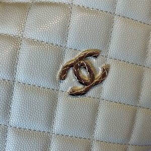 CC Handle Vintage Bag 19cm Mint Green Caviar 277776 GHW