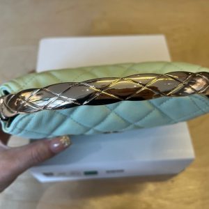 CC Handle Vintage Bag 19cm Mint Green Caviar 277776 GHW