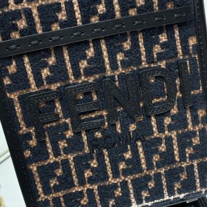 img_f6bf40bb_20231118_i1700290366_7929_2_jpg MINI SUNSHINE 18 IN BROWN RAFFIA AND BLACK WOOL CALFSKIN TRIM