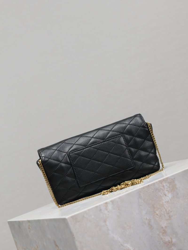 Gaby Phone Bag 19cm Black Quilted Leather GHW