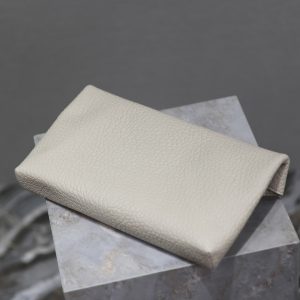 YSL WHITE LAMBSKIN CLUTCH 225388