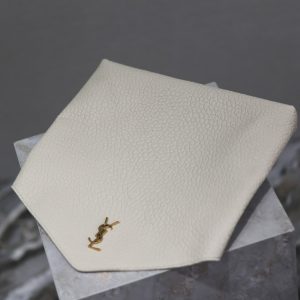 YSL WHITE LAMBSKIN CLUTCH 225388