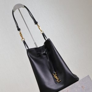 img_f8c0bdc9_20240924_i1727161616_8211_8_jpg POCHON BUCKET BAG 30 IN BLACK LAMBSKIN GOLD HARDWARE