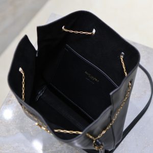 img_f8c0bdc9_20240924_i1727162167_2300_6_jpg POCHON BUCKET BAG 20 IN BLACK LAMBSKIN GOLD HARDWARE