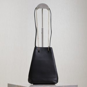 img_f8c0bdc9_20240924_i1727162167_8113_2_jpg POCHON BUCKET BAG 20 IN BLACK LAMBSKIN GOLD HARDWARE