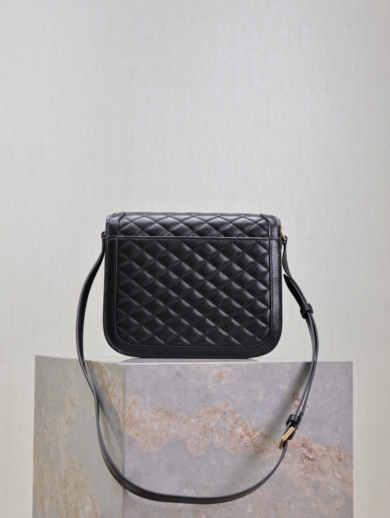 YSL Solferino Shoulder Bag Black Quited Lambskin