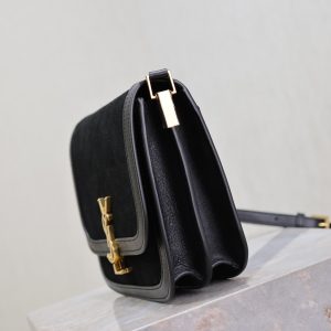 img_f8c0bdc9_20240928_i1727514854_4873_4_jpg YSL Solferino Shoulder Bag Black Suede Leather
