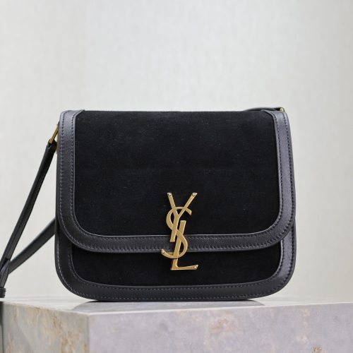 img_f8c0bdc9_20240928_i1727514854_6685_1_jpg YSL Solferino Shoulder Bag Black Suede Leather