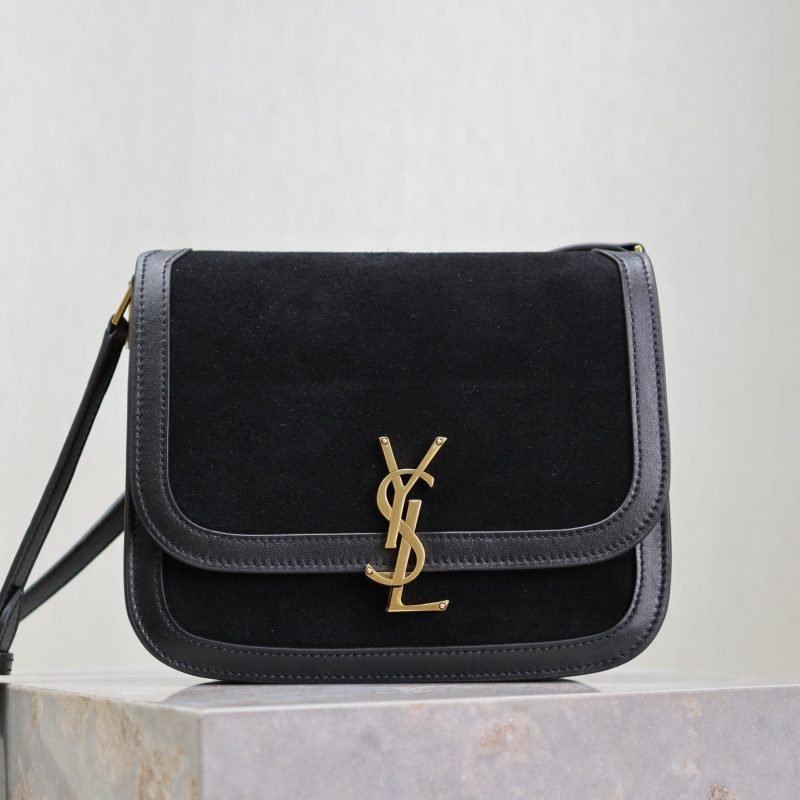 img_f8c0bdc9_20240928_i1727514854_6685_1_jpg YSL Solferino Shoulder Bag Black Suede Leather