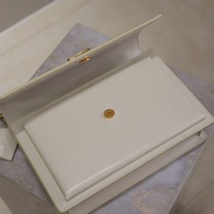 YSL Sunset Handbags 25cm White Cowhide