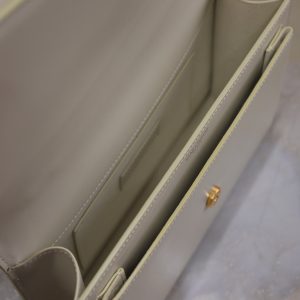 YSL Sunset Handbags 25cm White Cowhide