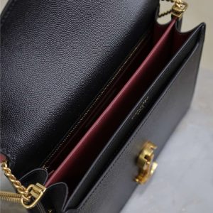 img_f8c0bdc9_20241223_1734935677_417_jpg CASSANDRA CHAIN BAG 22 IN BLACK CAVIAR PATTERN CALFSKIN GOLD HARDWARE