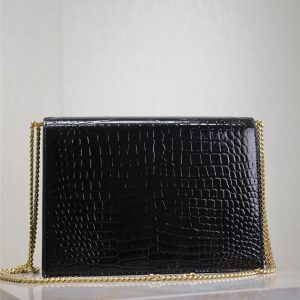 img_f8c0bdc9_20241223_1734936027_728_jpg CASSANDRA CHAIN BAG 22 IN BLACK CROCODILE PATTERN CALFSKIN GOLD HARDWARE
