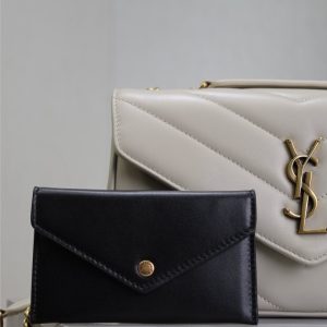 LOULOU MINI 20 IN WHITE SHEEPSKIN GOLD HARDWARE